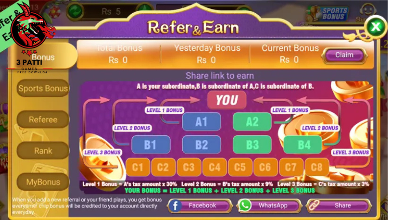 Refer and Earn Bonus System